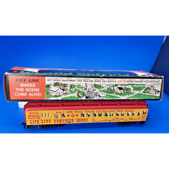 Vintage Life-Like Trains Passenger Circus Car HO Electric, T585, Original Box - Picture 15 of 16